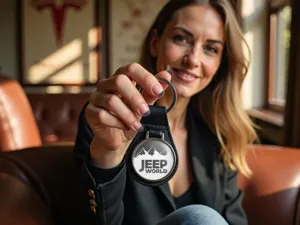 Jeep Porte-Anneaux Cuir Premium Style Course X